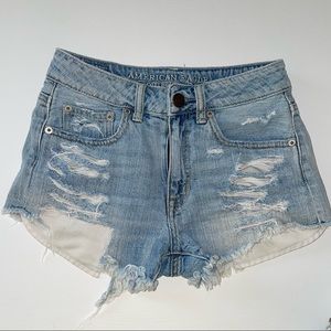 American Eagle Denim Shorts Size 00